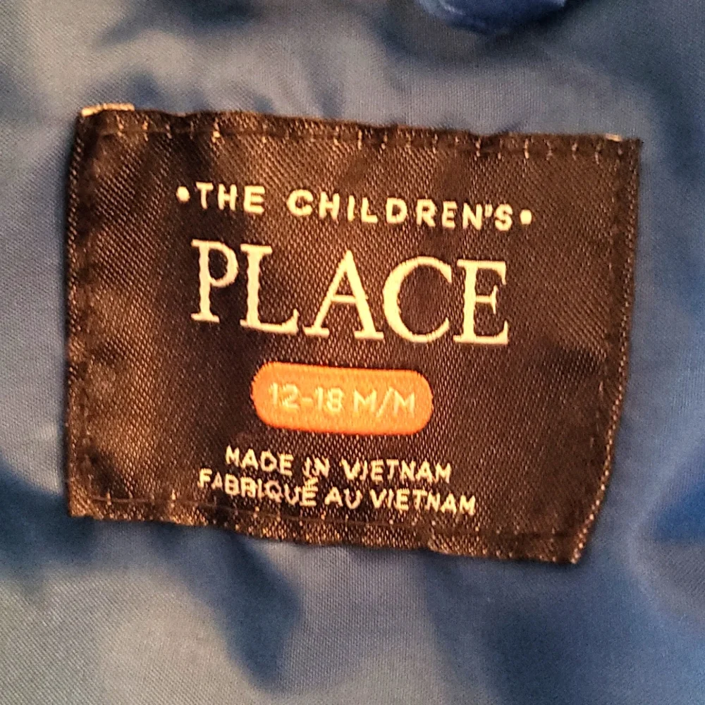 Royal blue puffer hooded jacket - Picture 3 of 4